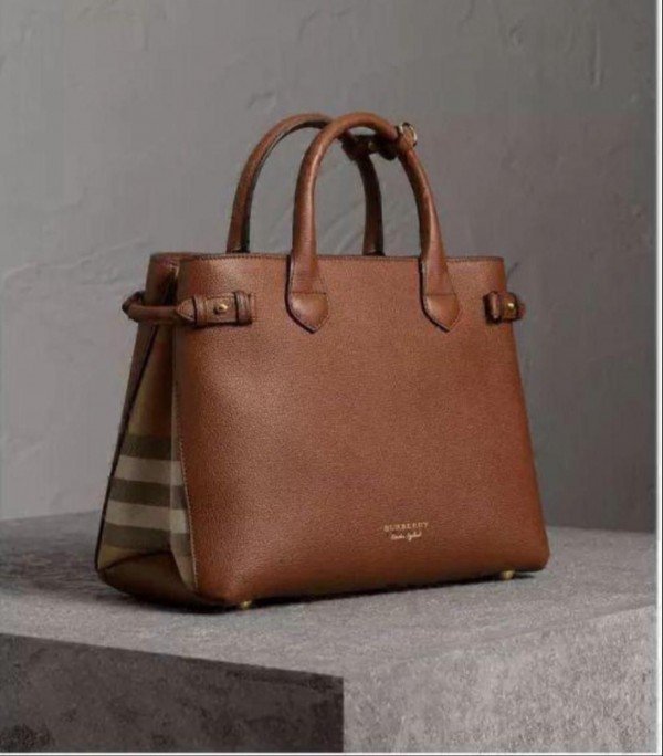 Burberry_Banner_Brown_Medium_Tote_Bag_With_DustBag_SlingBelt