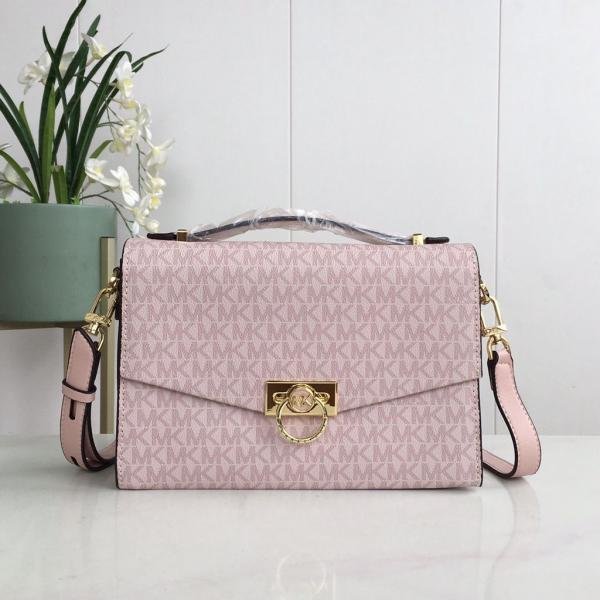 Michael_Kors_Hendrix_Logo_Cross-Body_Bag_With_&_Dust_Bag_&_OG_Magnetic_Box_(3810_Pink)