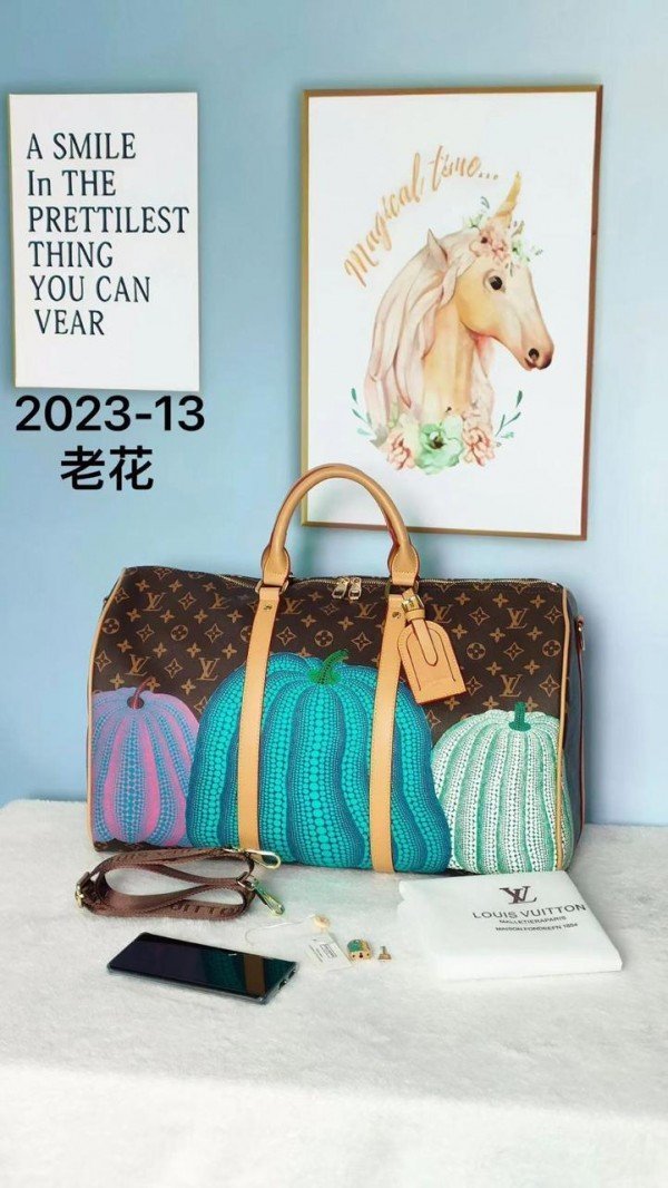 Louis_Vuitton_Keepall_Duffle_Bandouliere_Bag_Yayoi_Kusama_Pumpkins_Monogram_Canvas_45_(2023_13)