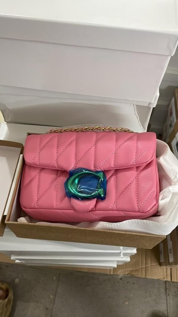 Coac_h Quilted mini tabby pillow shouder bag with box 611