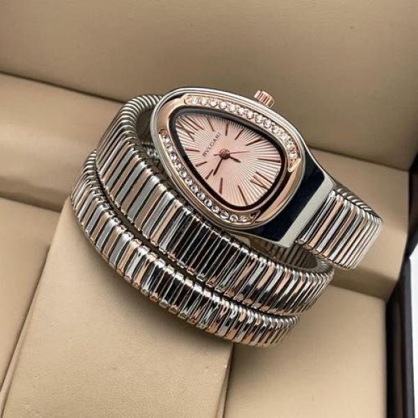 BVLGARI WATCH TOTONE PINK DIAL 175