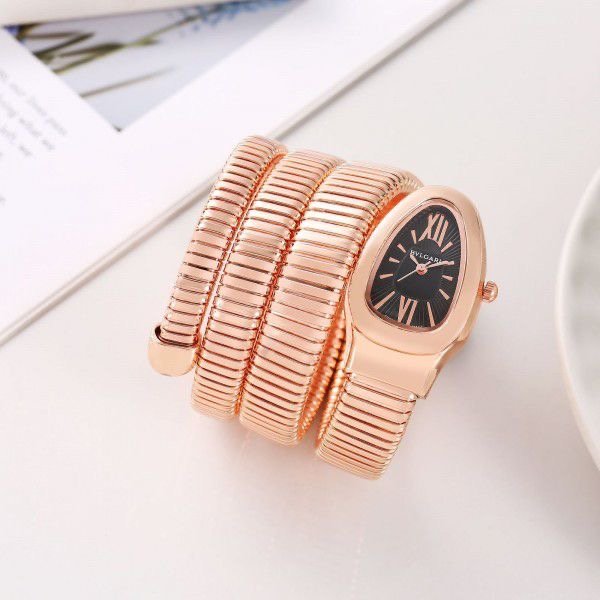 BVLGARI WATCH BLACK DIAL WITHOUT DIAMOND 174