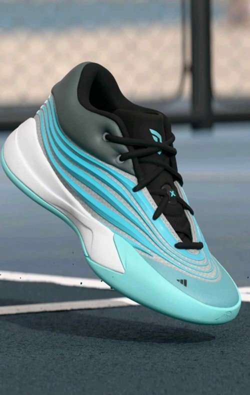 adidass Dame X Older Kids (GS)Flash AquaCore BlackGrey331