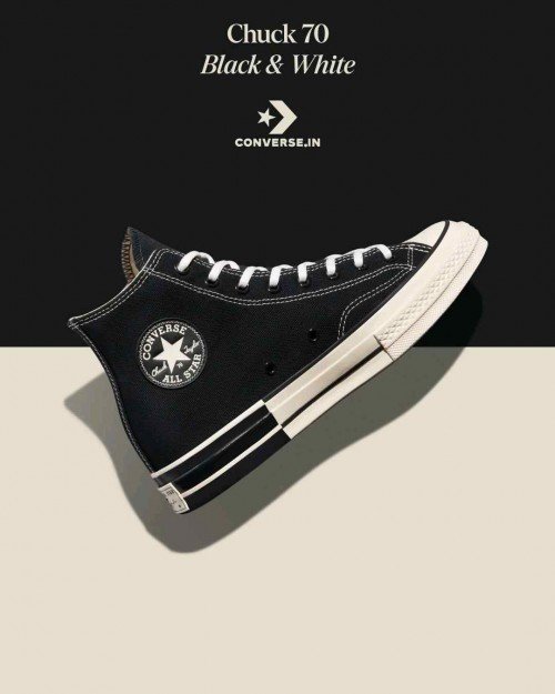 conversee Chuck 70 High Top Black White 319