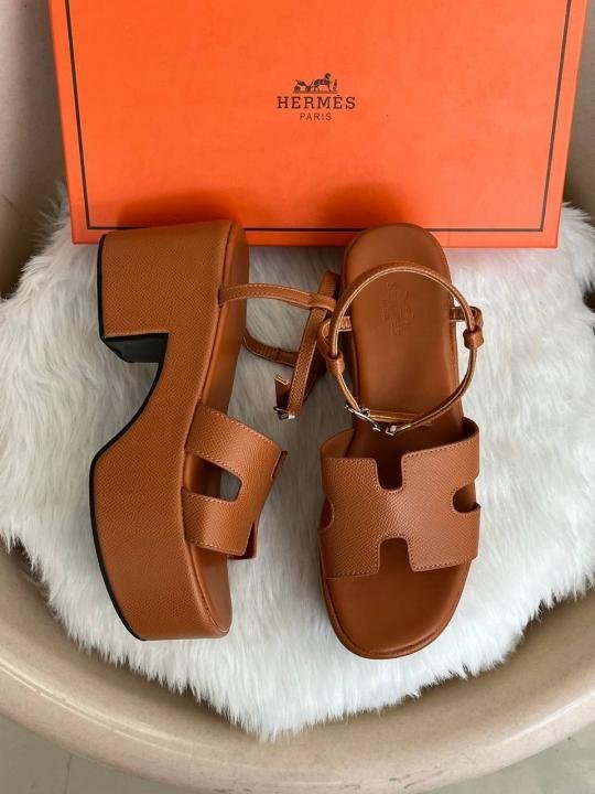 Hermes_Jam_30_Brown_Platform_Sandal_With_Original_Box