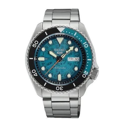Seiko Sports 5 Skeleton turquoise Blue Authentic Store Quality