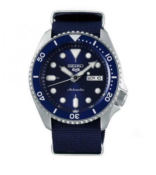 Seiko Sports 5 Blue Nylon Strap Authentic Store Quality