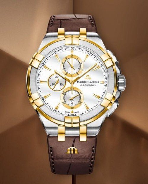 Maurice Lacroix Aikon Chronograph Brown (AUTHENTIC Store Quality)
