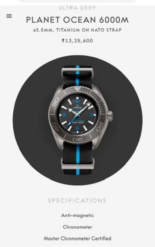 Omega Ultra Deep Nato Strap