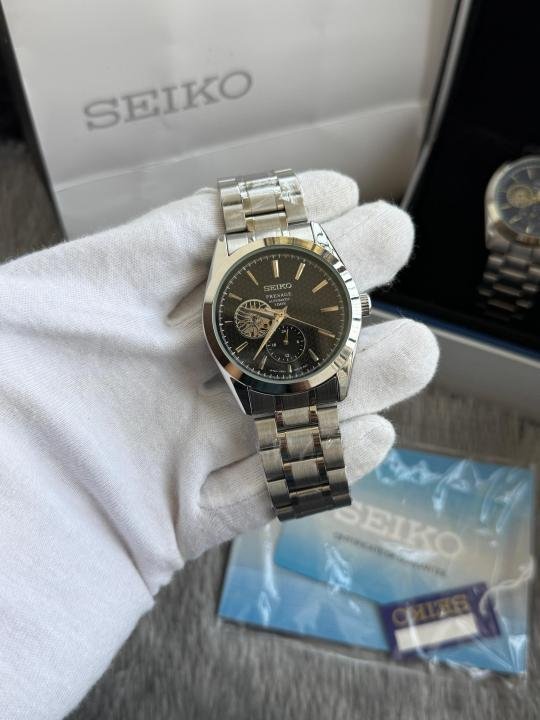 Seiko Presage Cocktail Premium Automatic Silver Black W224