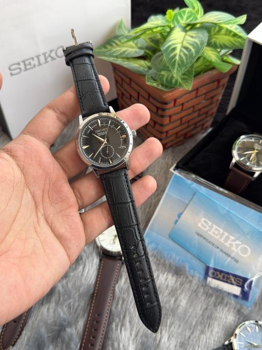 Seiko Presage Full Black Automatic Premium w191