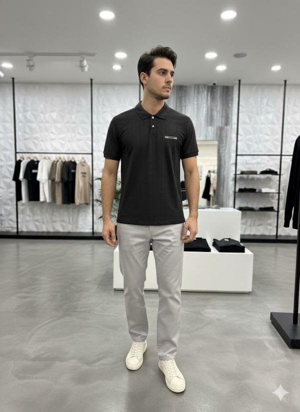 ESSENTIA L POLO T-SHIRTS 1152 BLACK