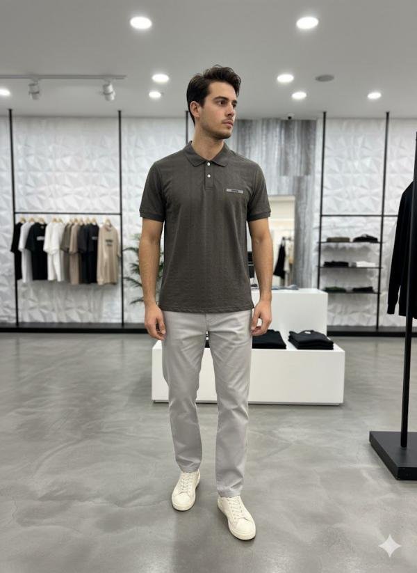 ESSENTIA L POLO T-SHIRTS 1152 GREY