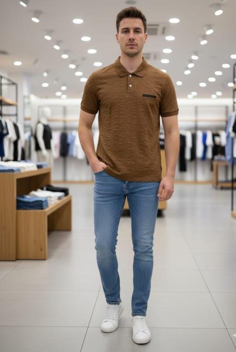 ESSENTIA L POLO T-SHIRTS 1152 BROWN