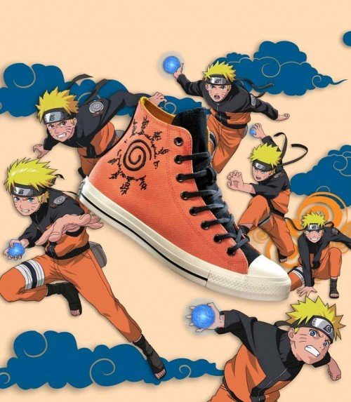 Convers e X Naruto Magma All Star Orange