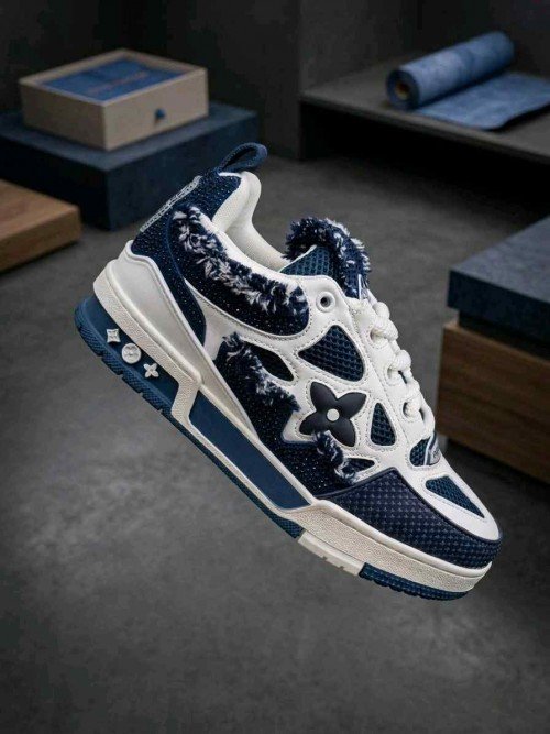 louiis vuitton Lv Skate Sneaker Marine White